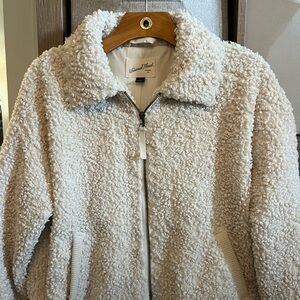 Universal Thread Cream Teddy Jacket